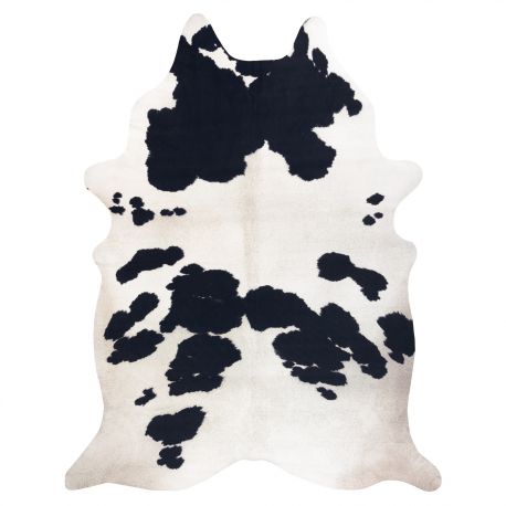 Carpet Artificial Cowhide, Cow G5069-1 white black Leather 100x150 cm - Isotmatot.fi