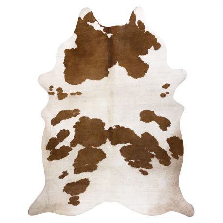 Carpet Artificial Cowhide, Cow G5069-2 white brown Leather 100x150 cm - Isotmatot.fi