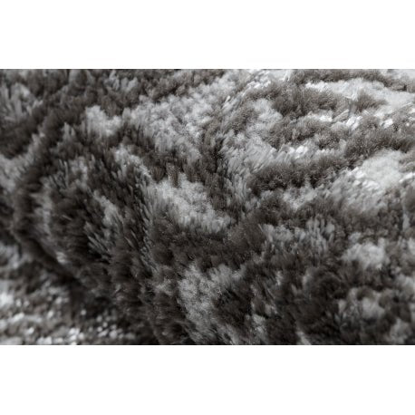 Carpet LIRA E1468 Rosette, structural, modern, glamour - grey 80x150 cm - Isotmatot.fi
