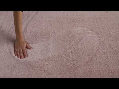 BUNNY PLUSH yksivärinen pinkki matto