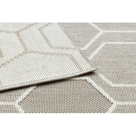 matto SprINg 20404558 Hexagon sisal, looped, beige 80x150 cm - Isotmatot.fi